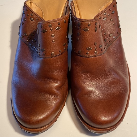 Sofft clogs mules slip-in shoes with heels. All leather. Size 10. - Picture 6 of 6